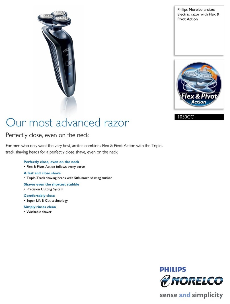 Philips Norelco arcitec 1050CC User manual Philips Norelco arcitec 1050CC User manual