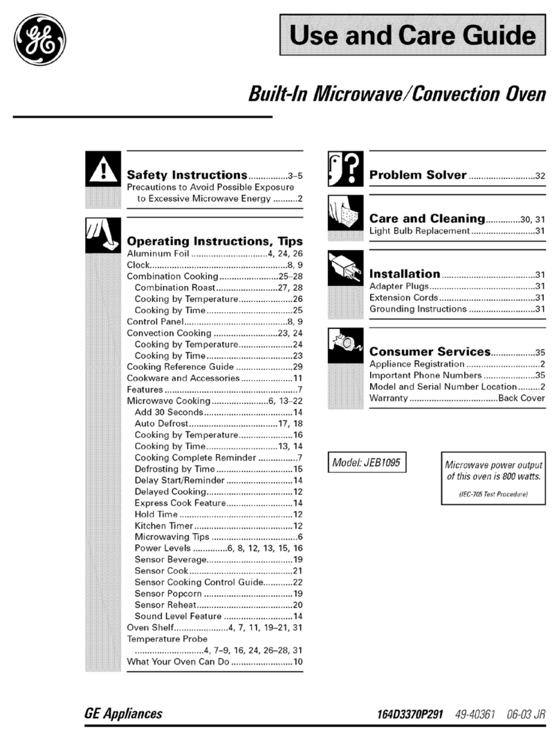 GE JEB1095 User manual