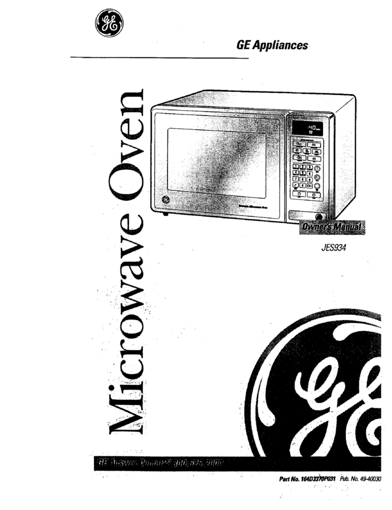 GE JES934 User manual GE JES934 User manual