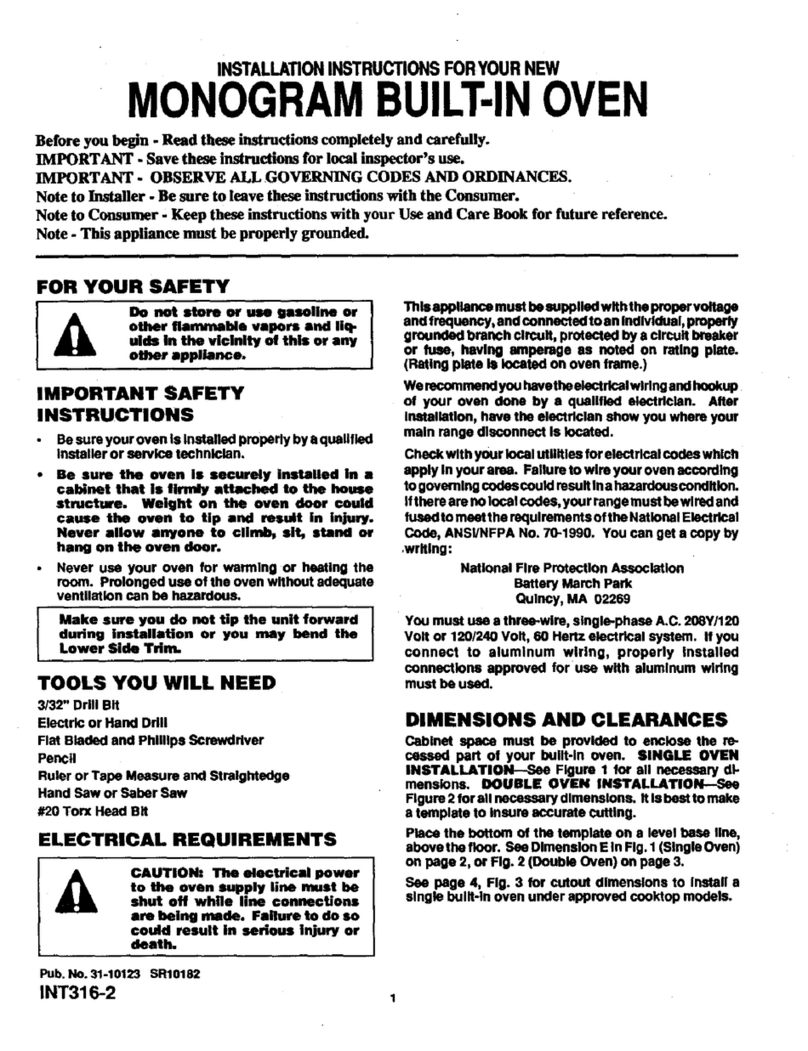 GE Monogram ZEK735 User manual GE Monogram ZEK735 User manual