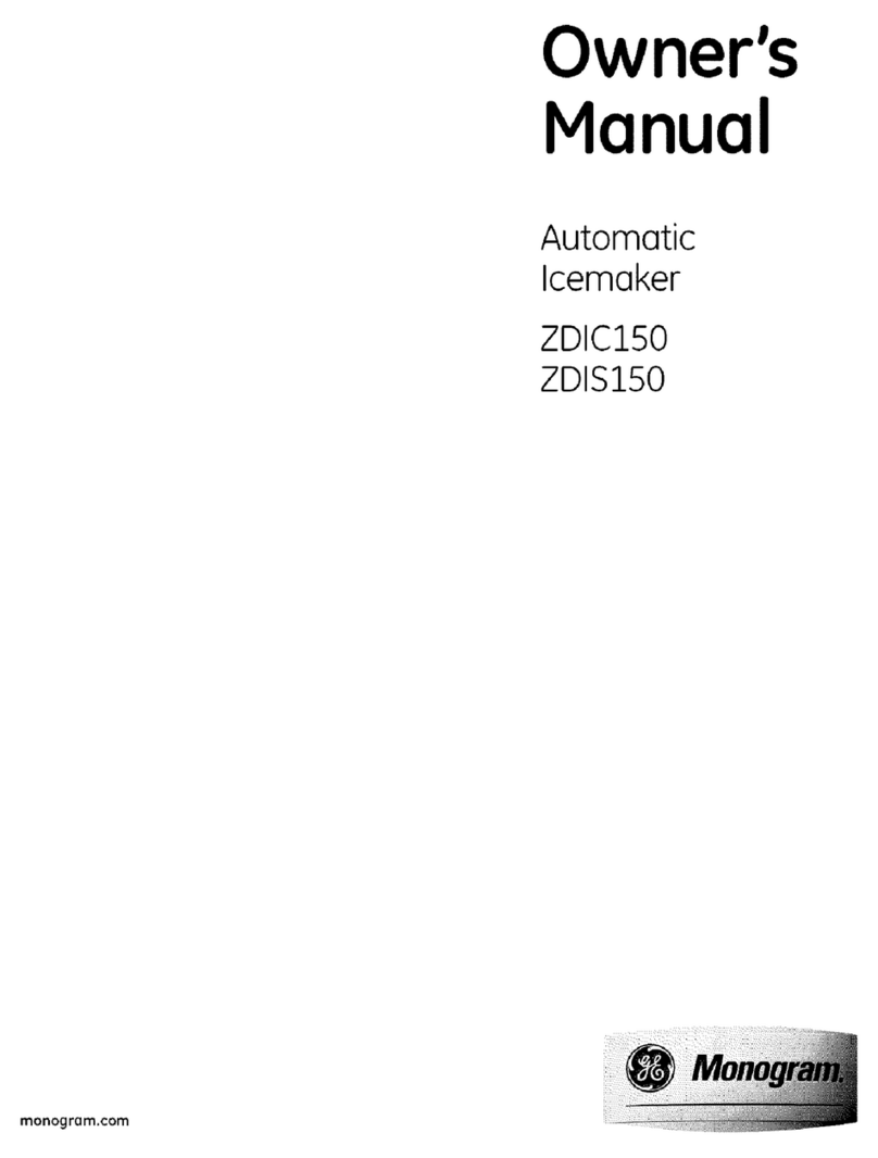 GE monogram ZDIC150 owner's manual