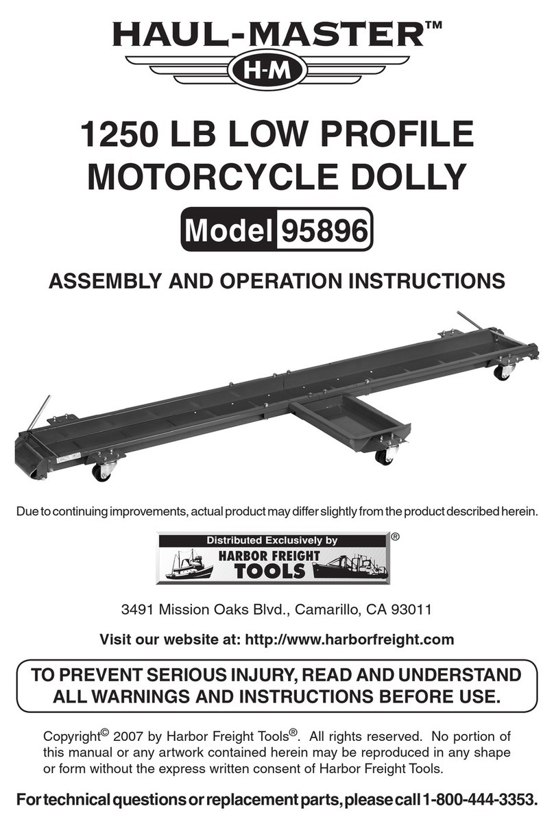 HAUL MASTER 95896 Assembly and operation instructions