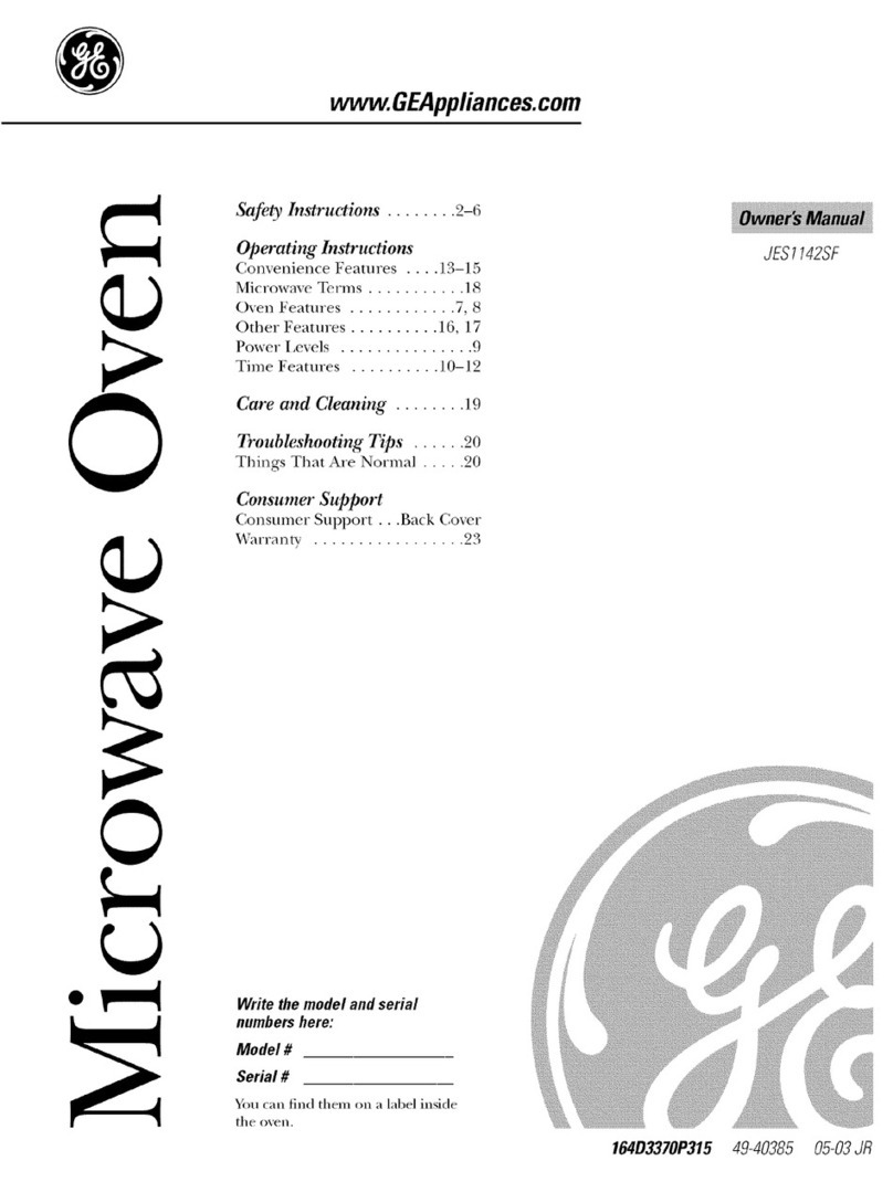 GE JES1142SF User manual GE JES1142SF User manual