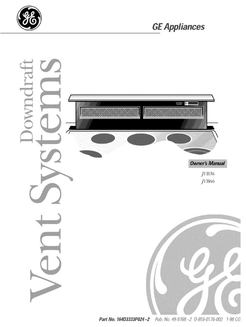 GE JVB36 owner's manual
