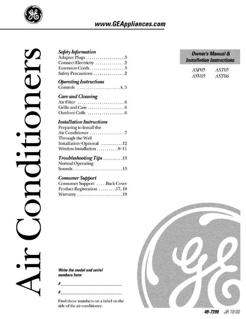 GE Appliances ASP05 Operating instructions GE Appliances ASP05 Operating instructions