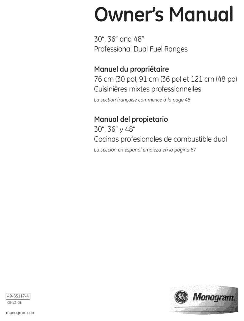 GE monogram ZDP304LP6SS User manual