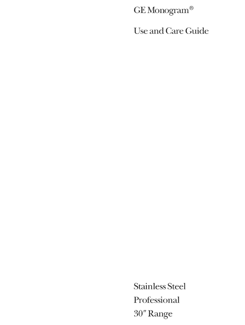 GE Monogram ZDP30N4YSS User manual