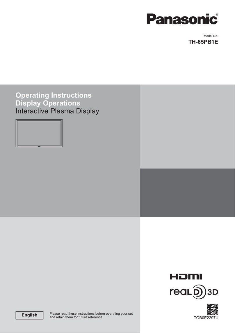 Panasonic TH-65PB1E User manual Panasonic TH-65PB1E User manual
