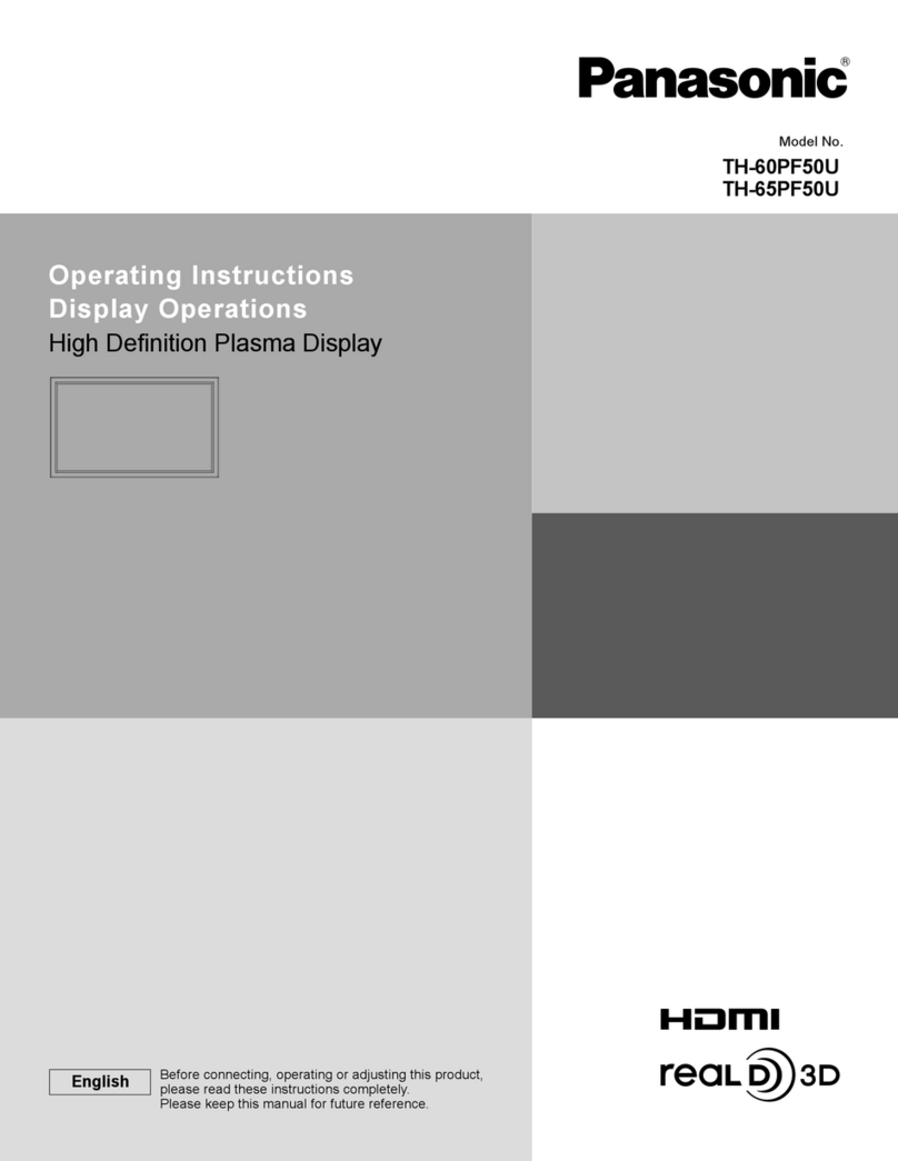 Panasonic TH-65PF50U User manual Panasonic TH-65PF50U User manual