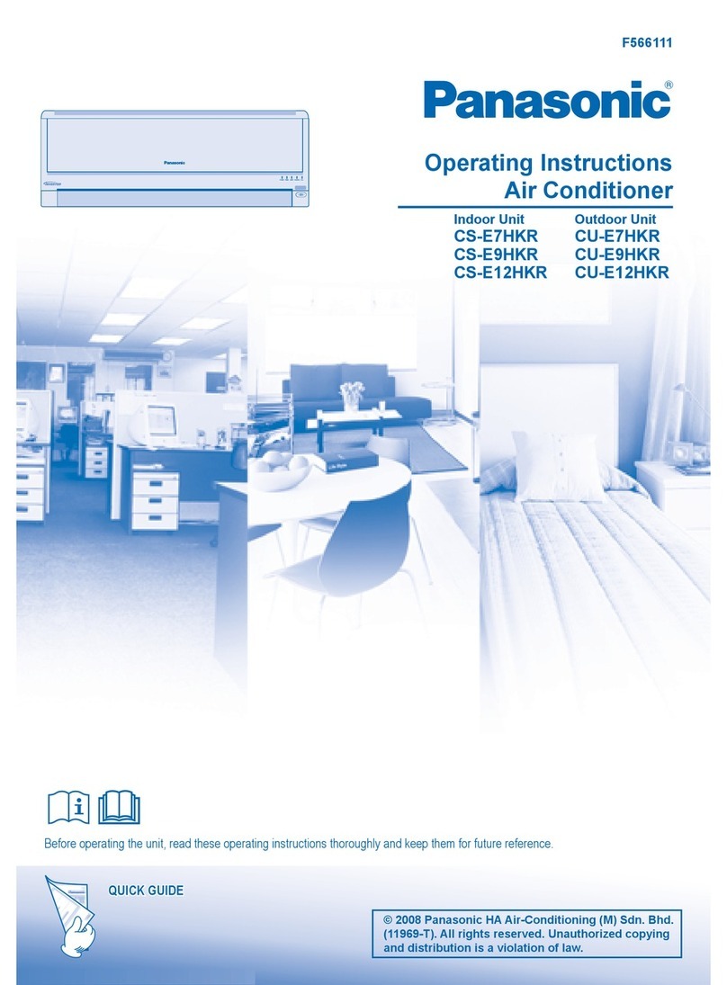 Panasonic CS-E7HKR User manual