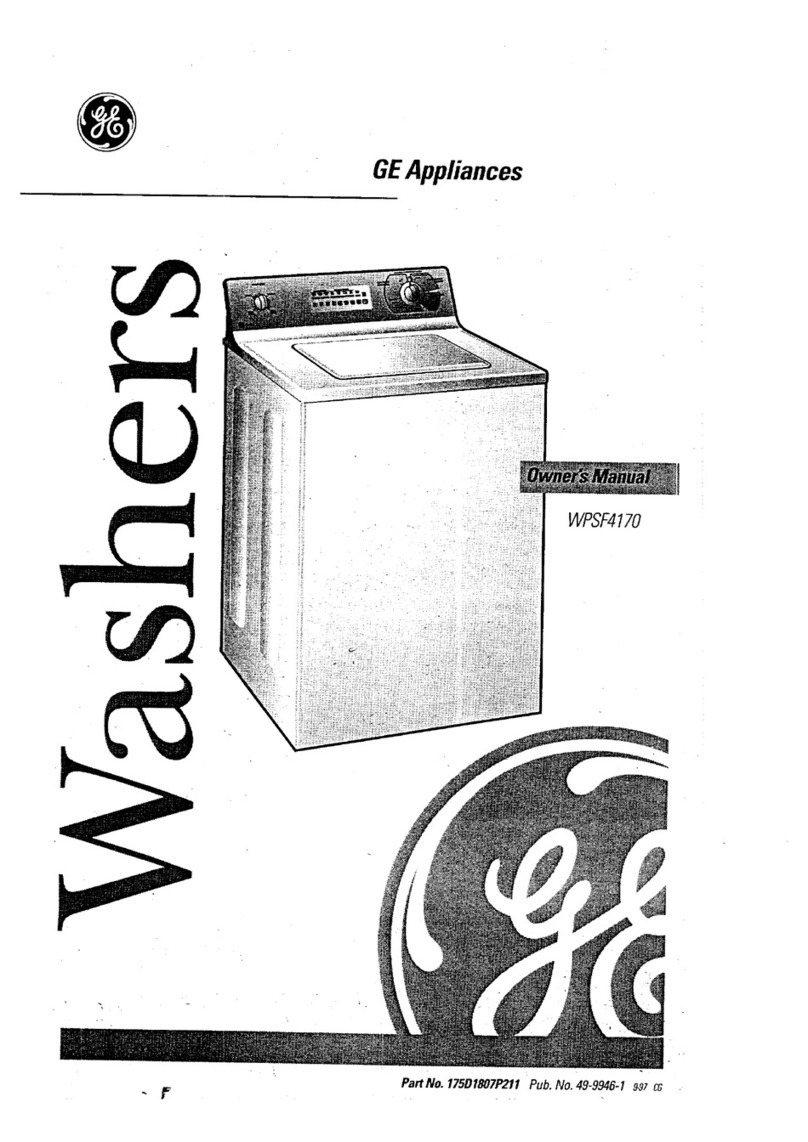 GE Appliances WPSF4170 User manual