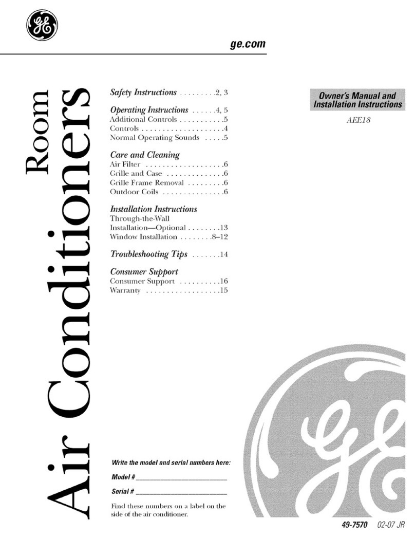 GE Appliances AEE18 Operating instructions