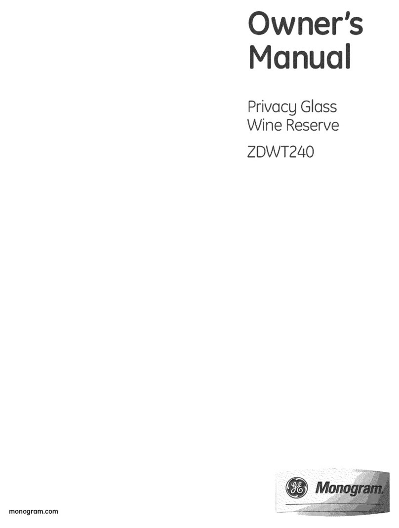GE Monogram ZDWT240 User manual