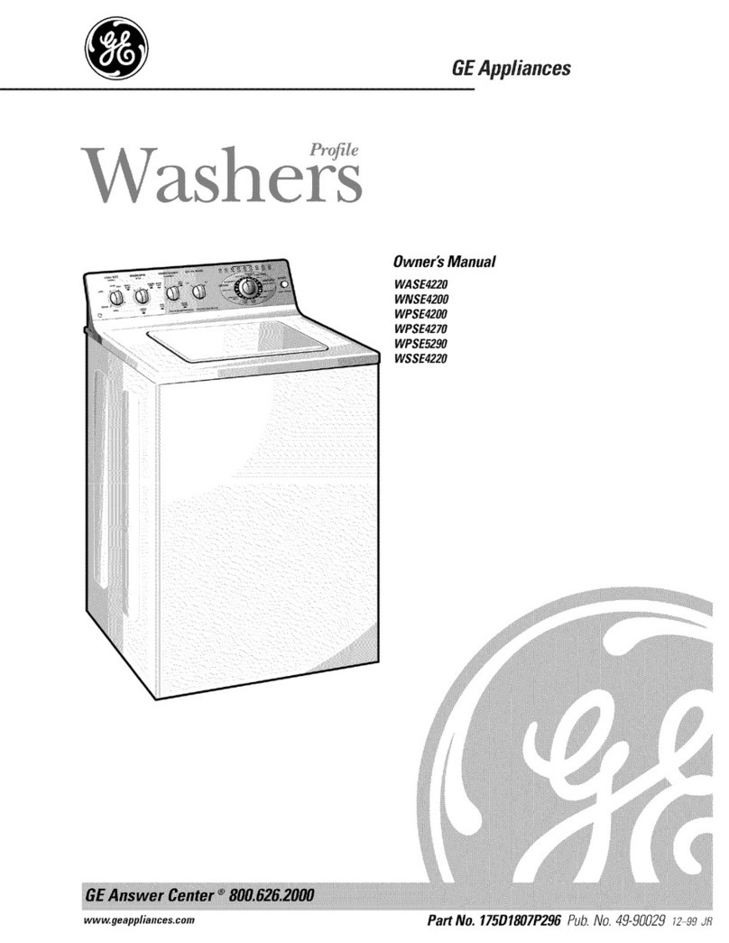 GE Appliances Profile WASE4220 User manual