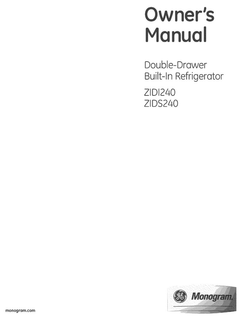 GE monogram ZIDI240 User manual