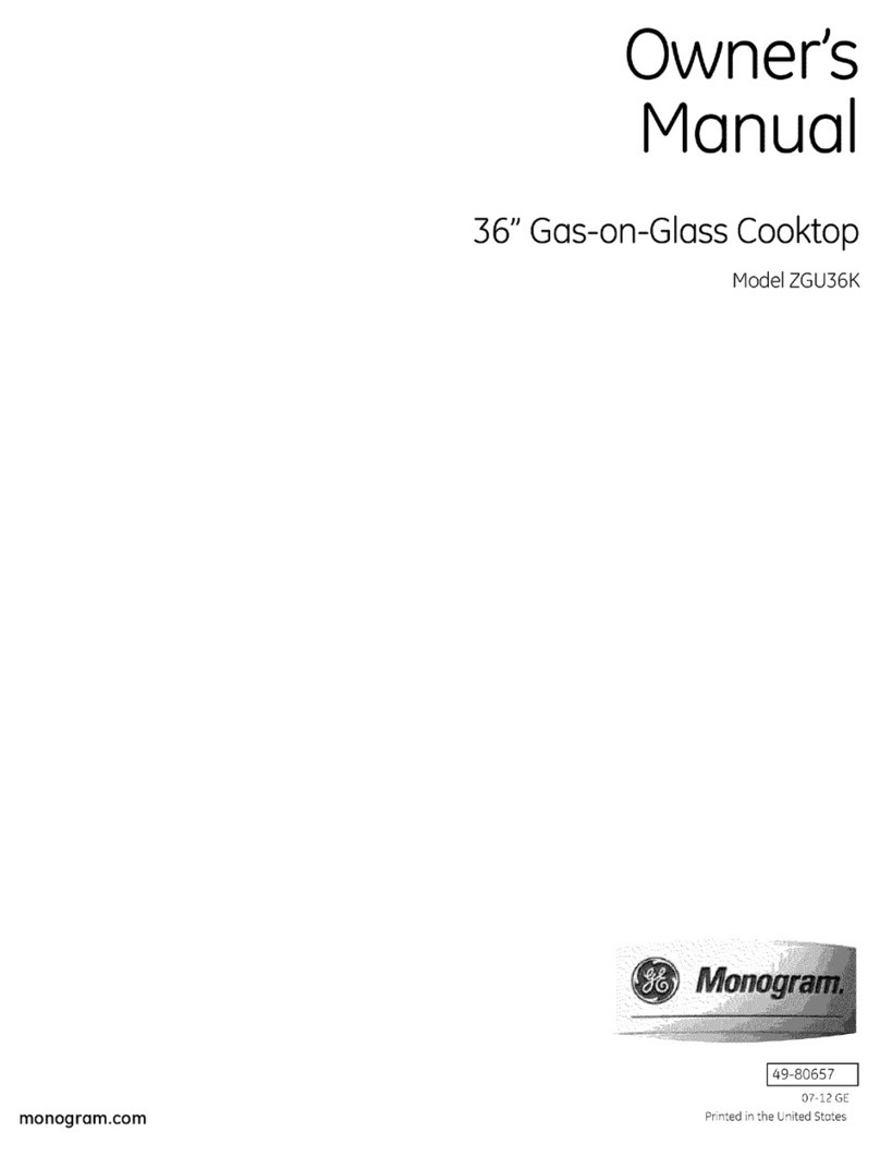 GE Monogram ZGU36K User manual