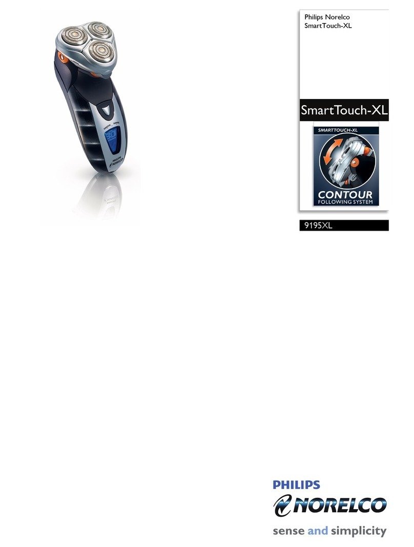 Philips Norelco SmartTouch-XL 9195XL User manual