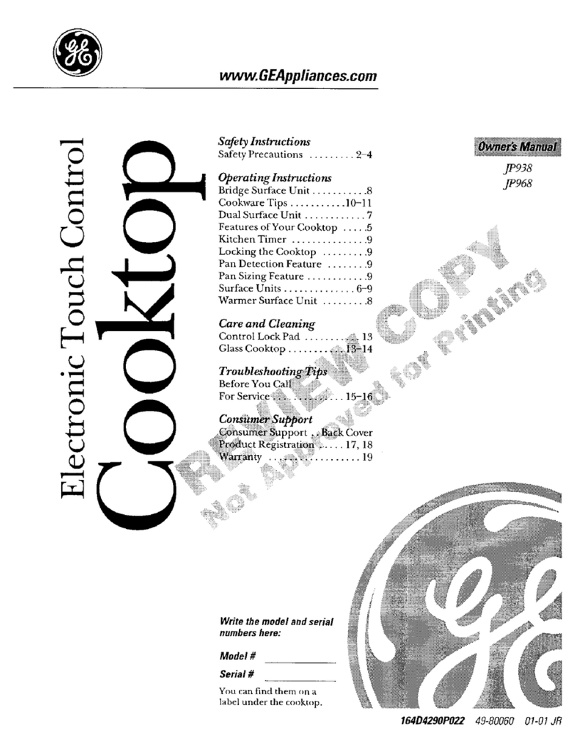 GE JP968 User manual