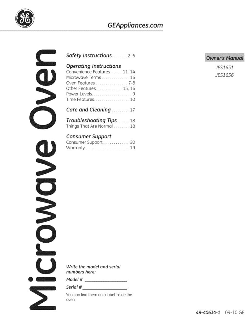 GE JES1651 User manual