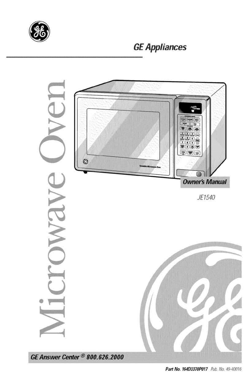 GE JE1540 User manual