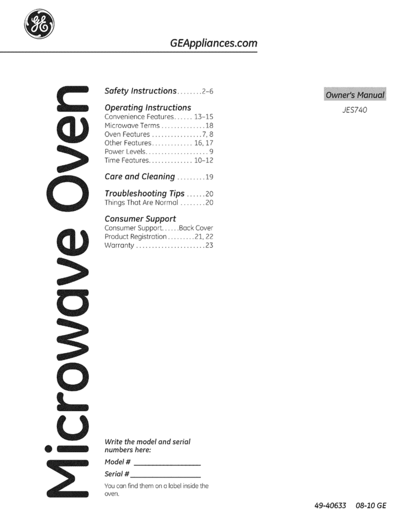 GE JES740D User manual