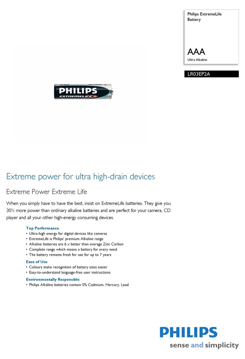 Philips ExtremeLife LR03EP2A Specifications