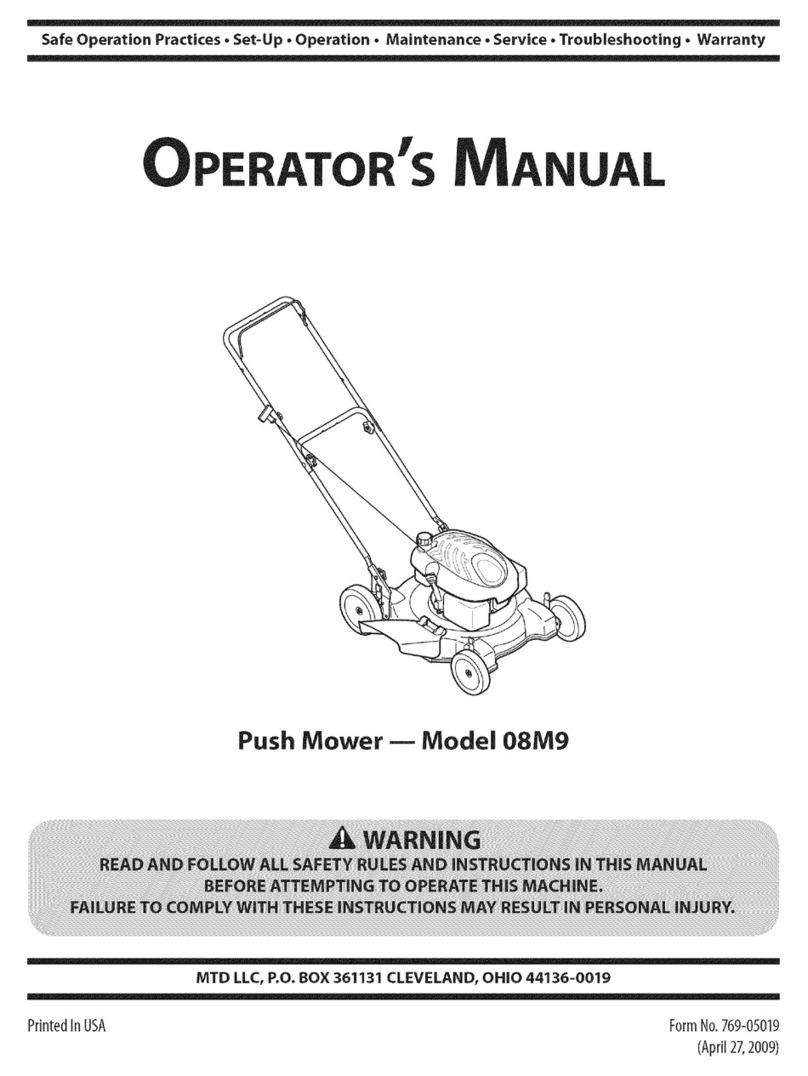MTD 08M9 Operator's manual