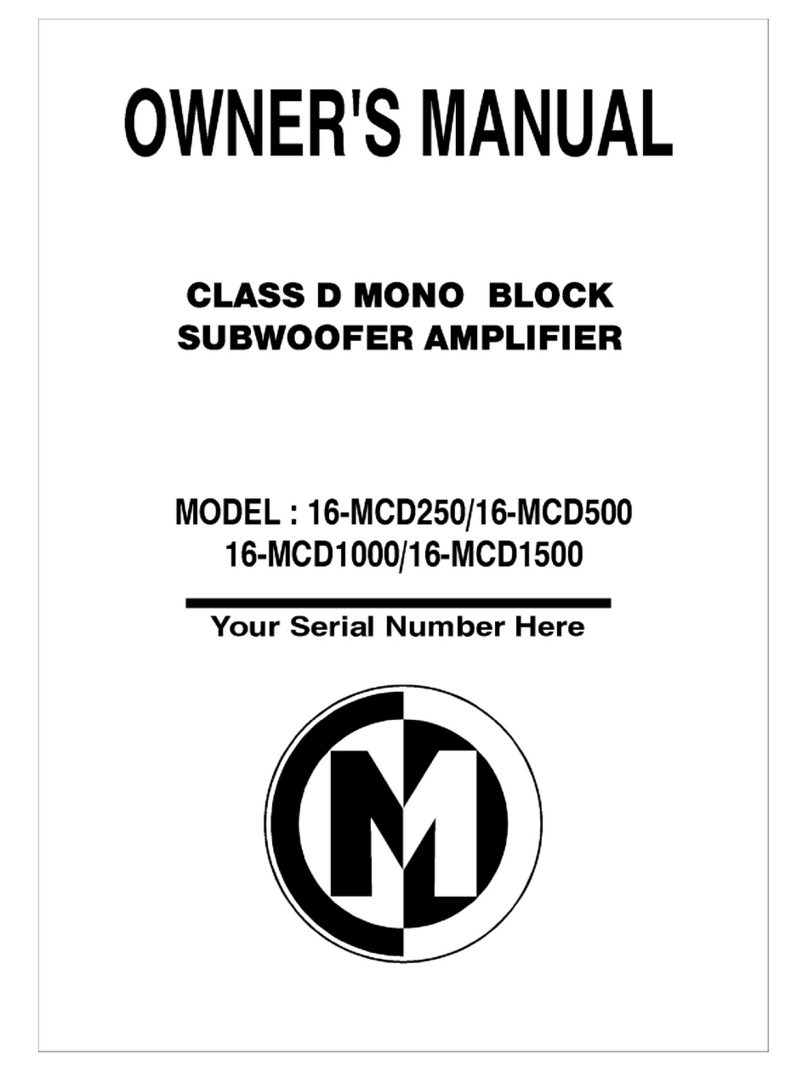 Memphis 16-MCD 000 owner's manual