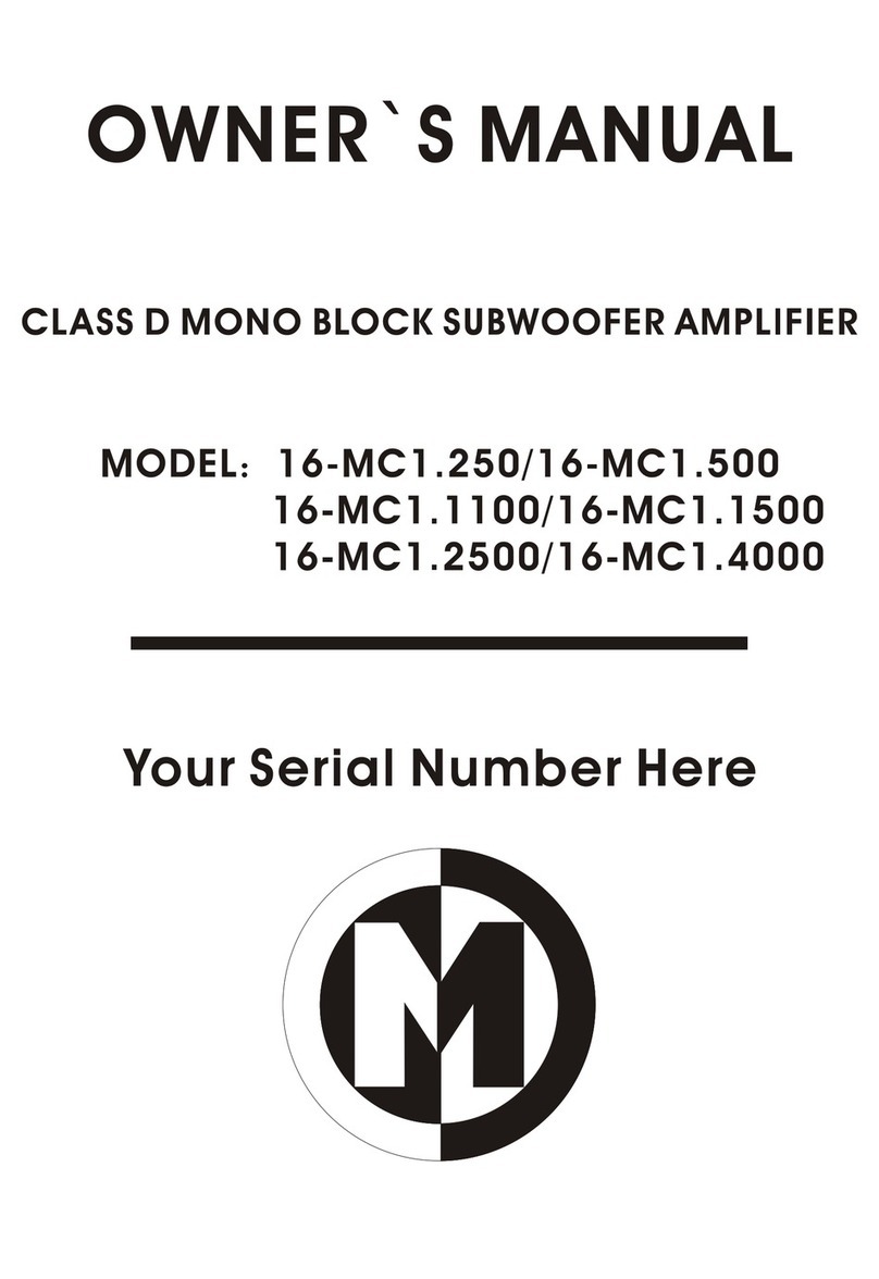 Memphis 16-MC 1.500 owner's manual