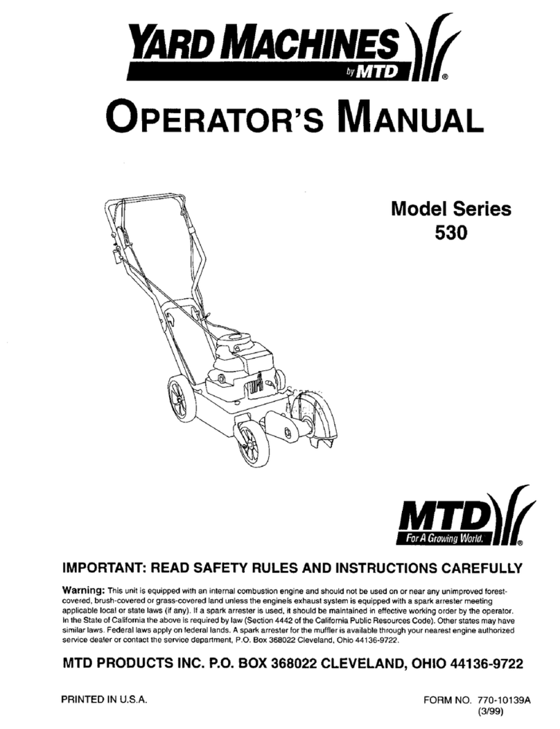 Yard Machines 530 series User manual