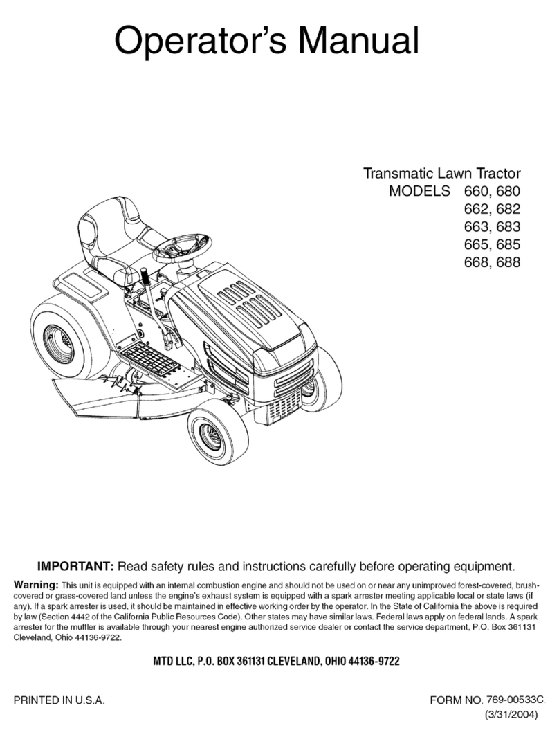 MTD 660 Series Operator's manual