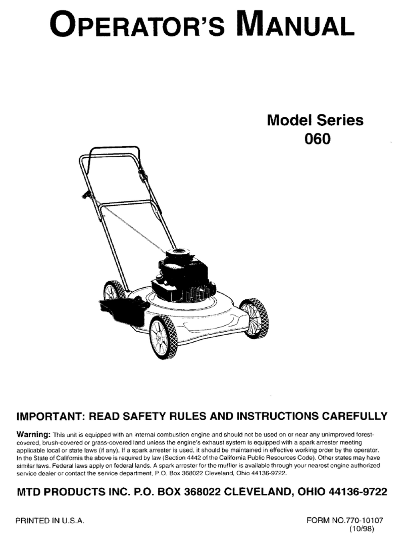 MTD 060 Series User manual