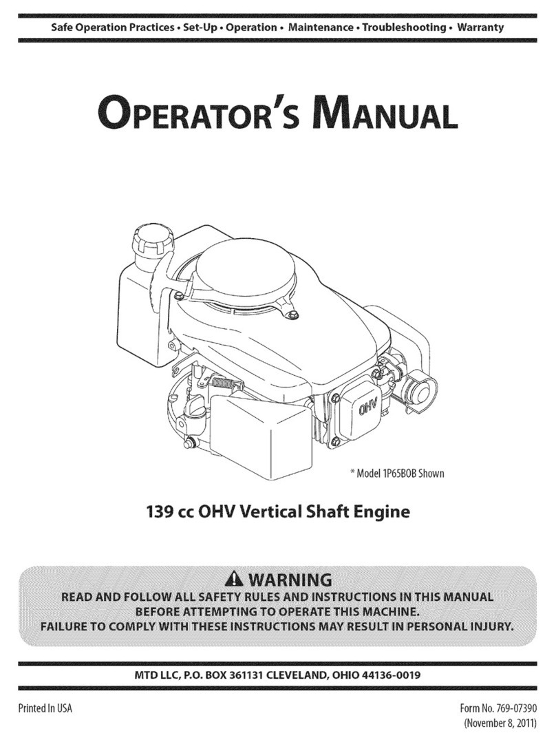 MTD 1P65B0B Operator's manual