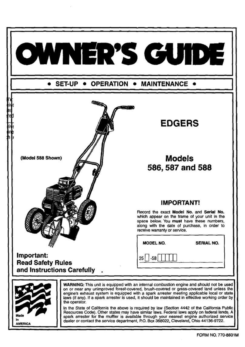 MTD 586 User manual