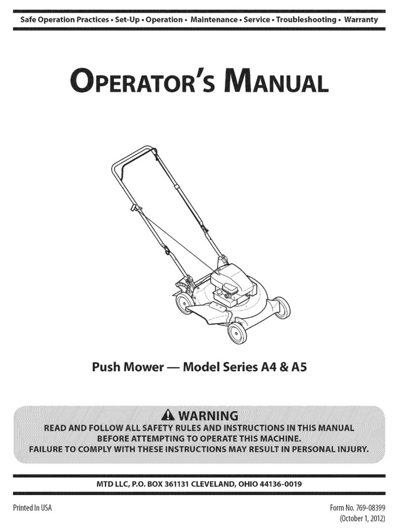 MTD Series A4 User manual