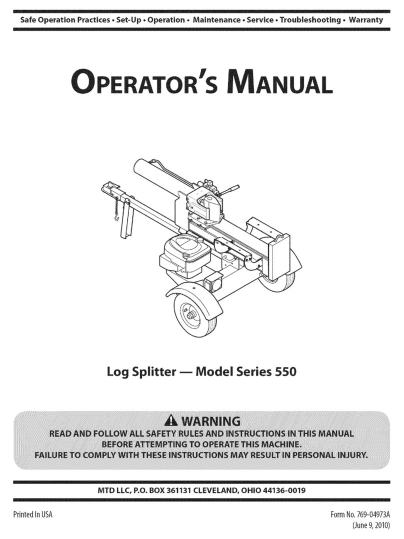 MTD 550 Series Operator's manual