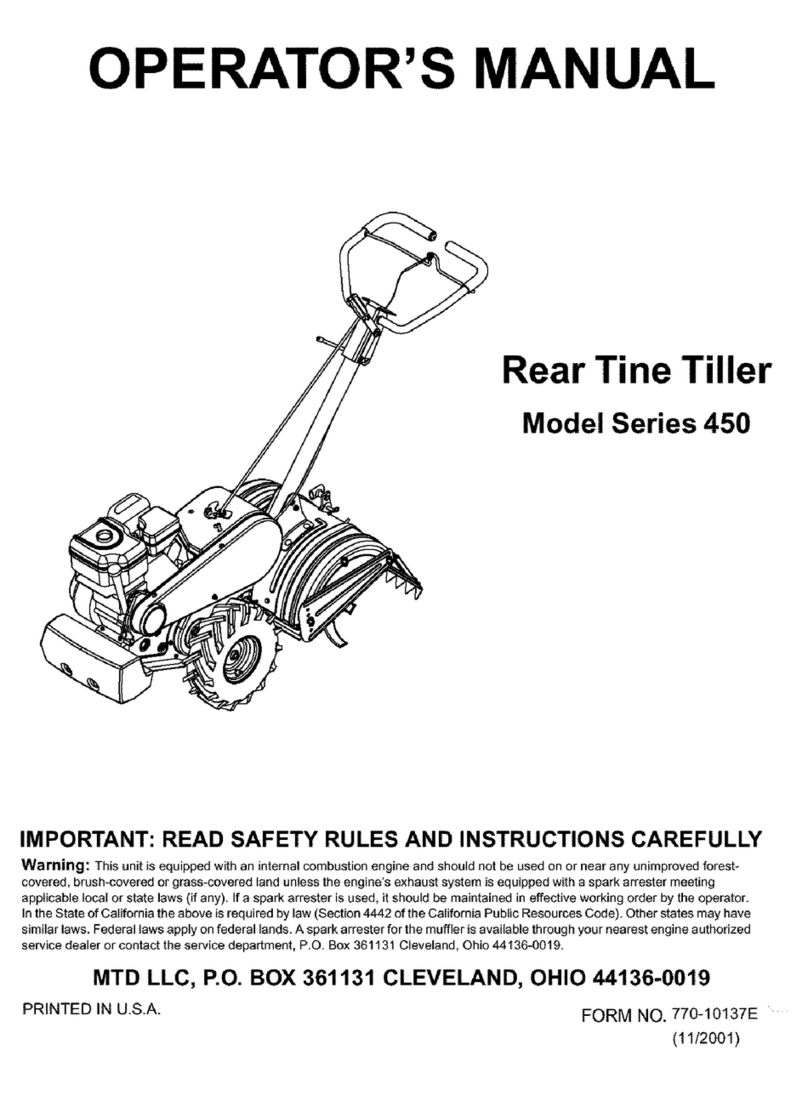 MTD 450 Series User manual