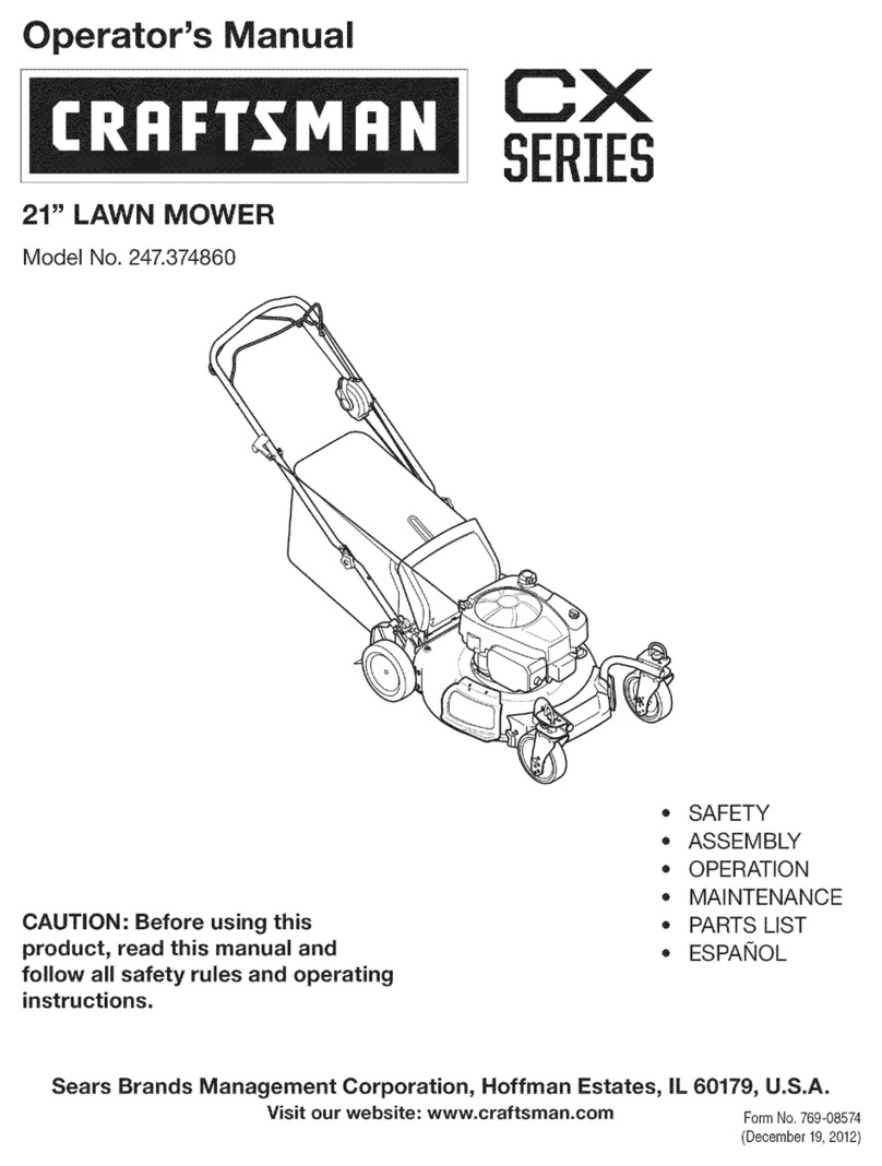 Craftsman CX series 247.374860 Operator's manual