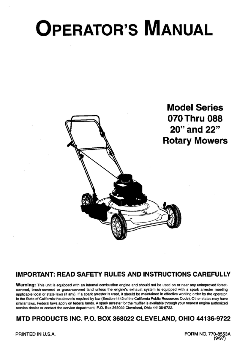 MTD 070 Series User manual
