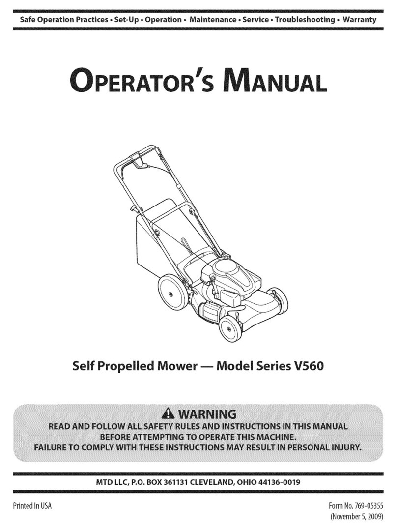 MTD Series V560 User manual