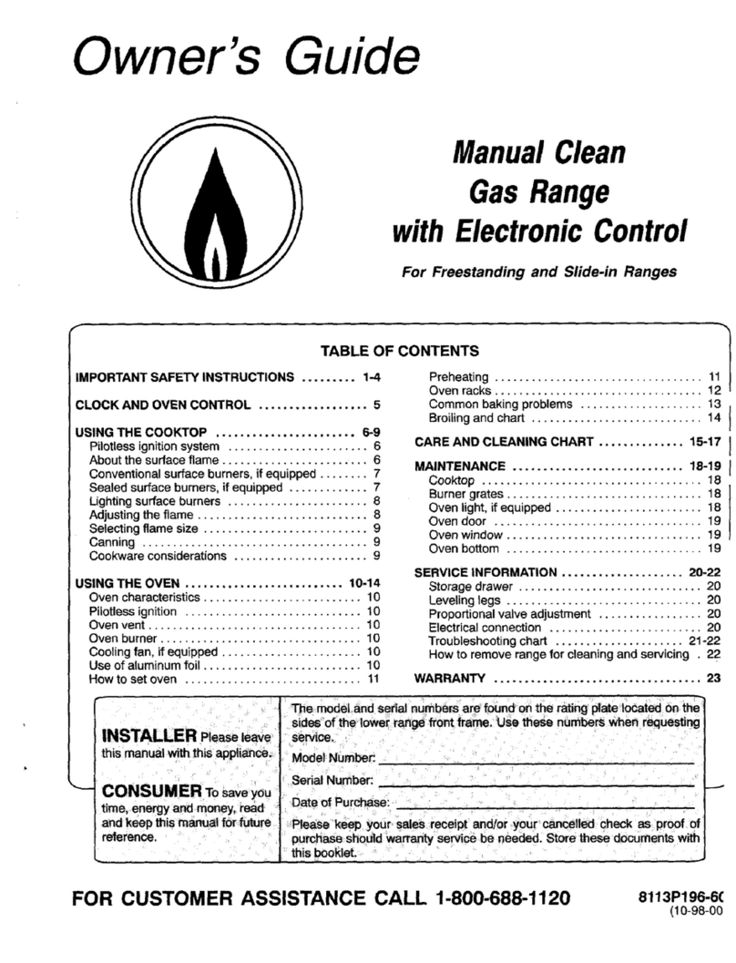 Magic Chef CGS1740ADL User manual