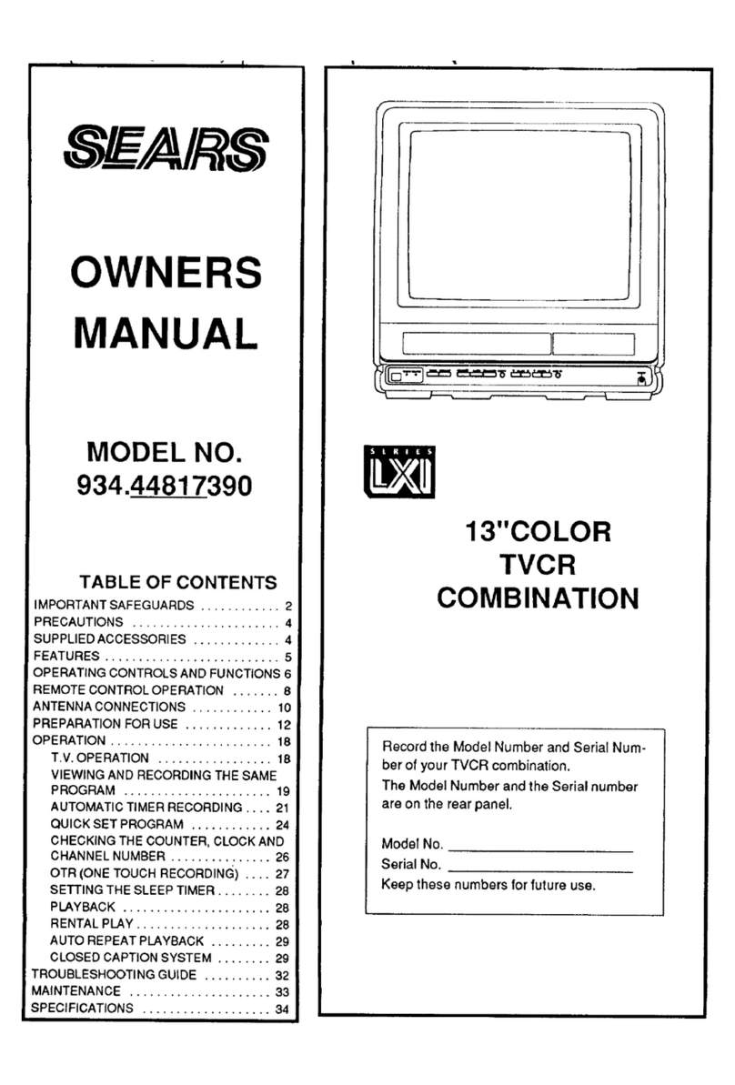 Sears LXI series 934.44817390 User manual
