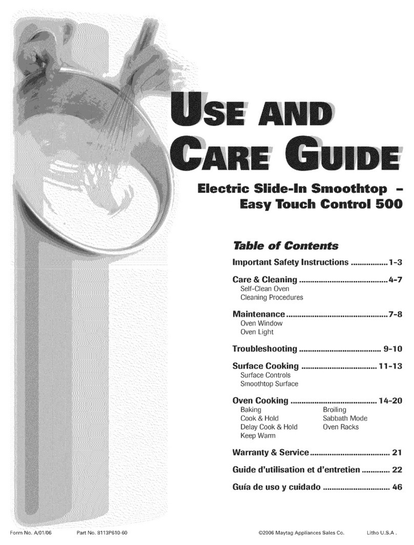 Maytag CES3760AAA Use & care guide Maytag CES3760AAA Use & care guide