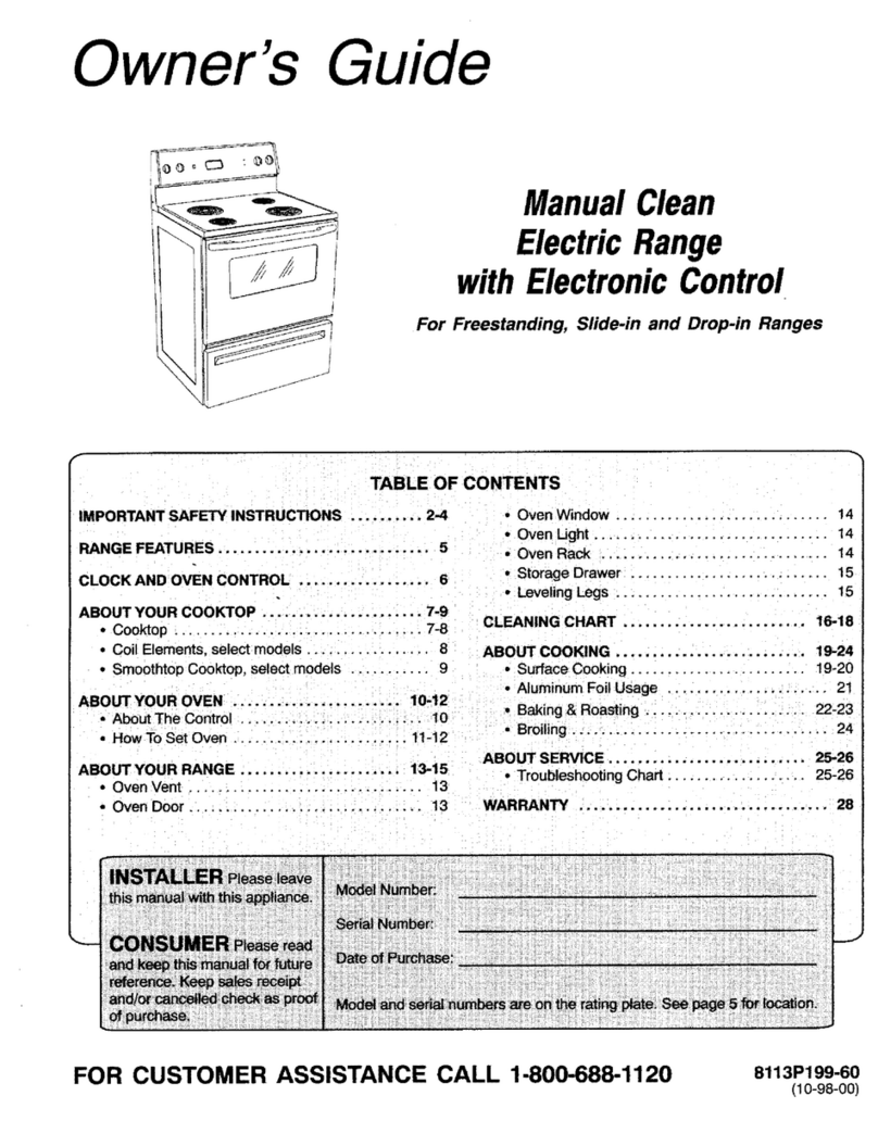 Magic Chef CES1350AAH User manual Magic Chef CES1350AAH User manual