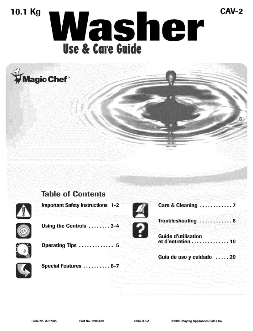 Magic Chef CAV-2 User manual