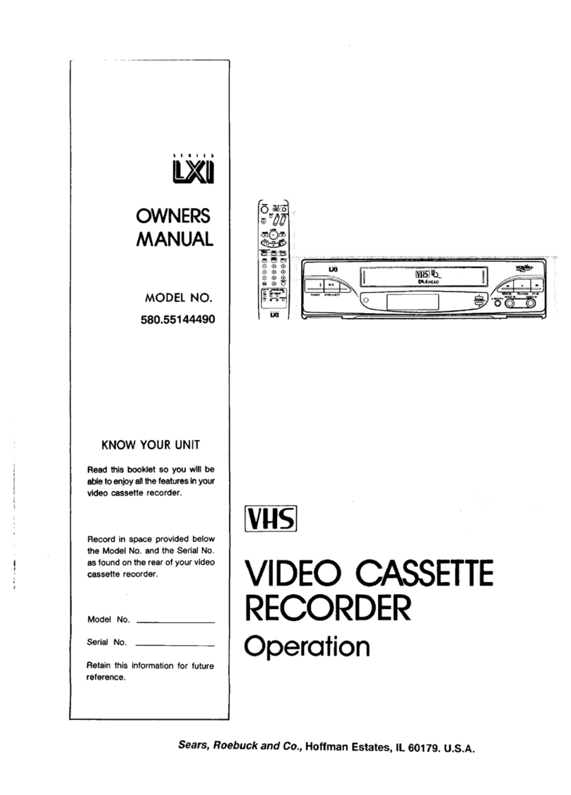 Sears LXI series 580.55144490 User manual