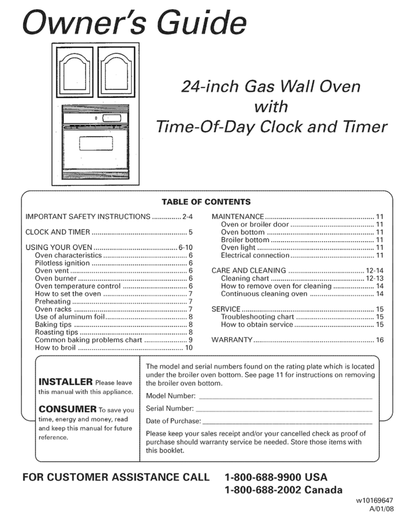 Magic Chef 9112WUV User manual