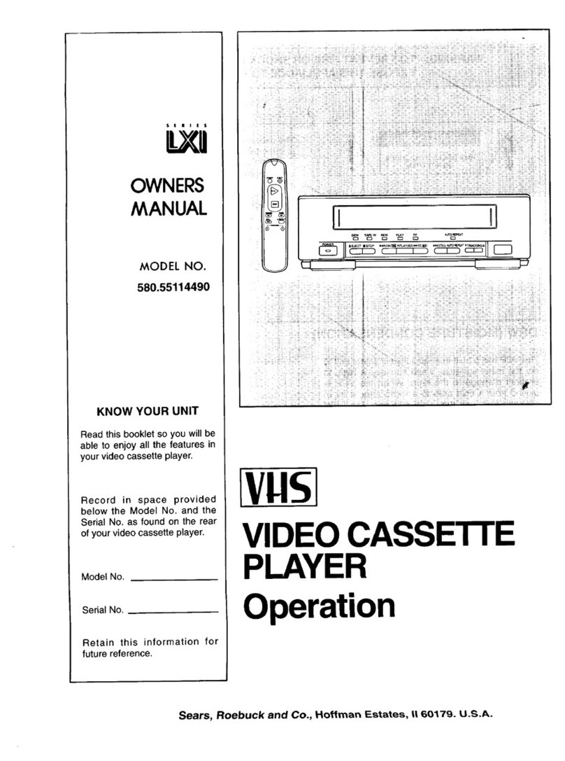Sears LXI series 580.55114490 User manual