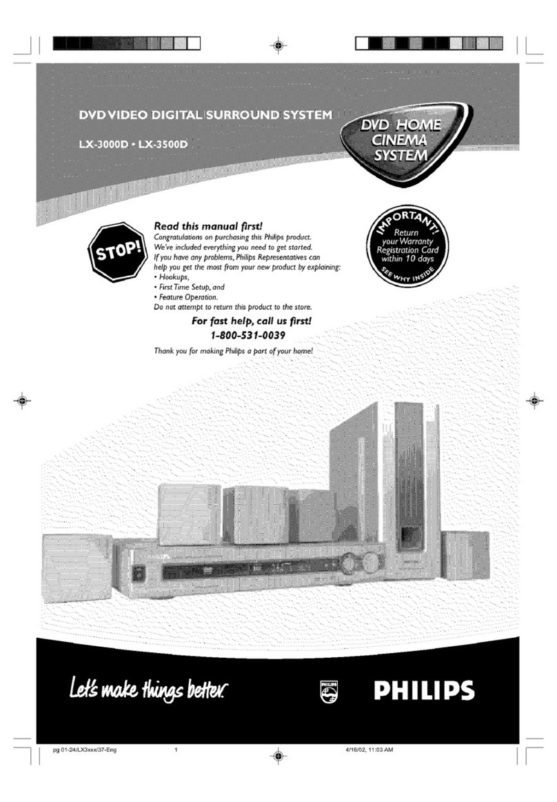Philips LX-3000D owner's manual