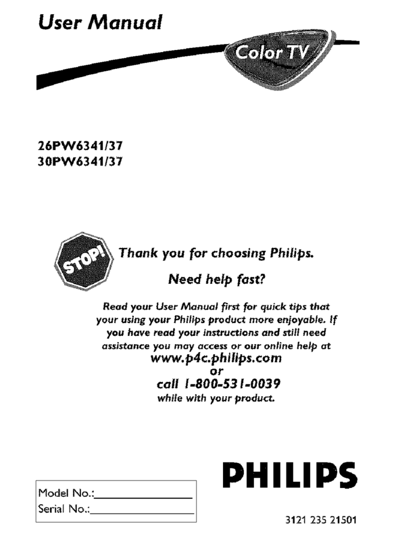 Philips 26PW6341 User manual